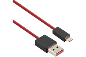 BAOLONGKING Cavo di ricarica USB di ricambio per Dr Dre Studio Solo 3 2.0 cuffie wireless e pillole altoparlanti 1 m (rosso)