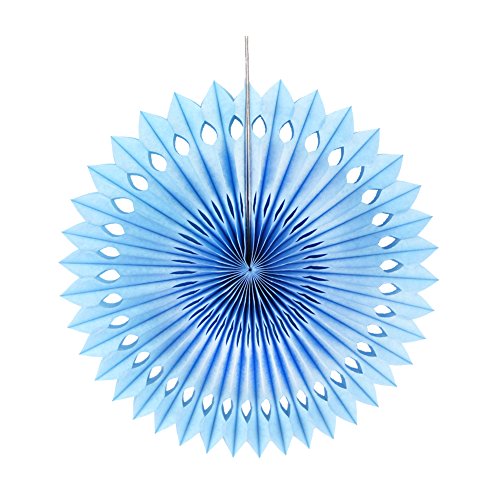 SUNBEAUTY Blaue Serie Blau Papier Dekoration PomPom Wabenbälle Girlande Babyparty Dekor Serie (Blau) - 8