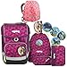 Produktbild Ergobag Cubo NachtschwärmBär Schulrucksack-Set 5tlg + Regenhaube Pink
