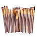 BESTIM INCUK 20-Piece Makeup Brush Set with 1 Piece Makeup Brush Cleaner Egg Scrubber Board