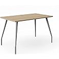 HNI India RATEO Ergonomic Desk – Sleek Designed Table for Home & Study | Sturdy Metal Legs with Powder-Coated Finish | 25mm Thick Engineered Wood Top | Effective Wire Management | 3 Years Warranty