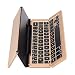 Produktbild Melodycp Bluetooth-Tastatur, faltbar, kabellos, Aluminium, universell, ultraflach, für Apple-Handys, Tablet Gold