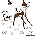 Produktbild Disney Bambi Aufkleber 60 cm x 55 cm Farbe Wählen 18 Farben auf Lager Childs Schlafzimmer, Kinder Zimmer Aufkleber, Auto Vinyl-, Windows und Wandtattoo, Wall Windows Art, Decals, Ornament Vinyl Aufkleber von 4printer braun