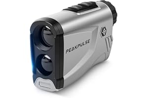 Golf Range Finder,PeakPulse LC600AG Rangefinder Golf 600 Yards Rangefinder with Slope Compensation,Flag-Lock,6X magnification,Continuous Measurement,3 Modes, for Golfers