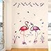 Produktbild Stazsx Wandtattoos Wandbilder DIY Home Kunst Wand Dekor Decals Schlafzimmer Aufkleber Papier Kinder Kinderzimmer Wandaufkleber Zimmer Wandaufkleber Aufkleber Wohnzimmer Wandbilder personalisierte Tapeten Abziehbilder,Flamingo