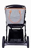 Modische Wickeltasche von Kute ’n‘ Koo – Mode und Funktion in einer Tasche – In New York City entworfen – Schultergurte – Passende Wickelauflage – Kinderwagenstreifen – und vieles mehr - 3