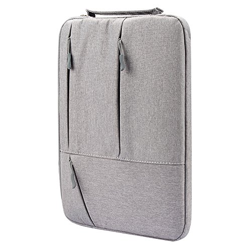 Lebensein Laptophülle Laptoptasche mit Griff für 15-15,4 Zoll Laptops Ultrabooks, 38cm Notebook Schutzhülle Sleeve Speziell für 15,4″ MacBook Pro, Stoßfest, Wasserresistent, Grau - 8