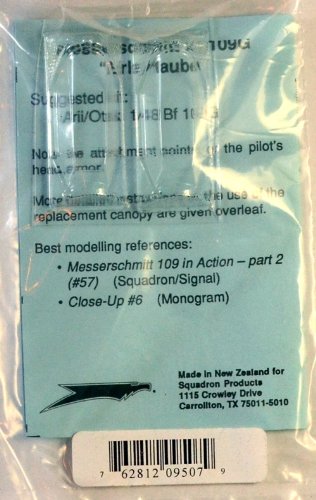 Squadron Products SQ9507 Bf 109G Vacuform Canopy