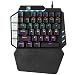 Produktbild DingLong Mechanische Gaming Tastatur, 35 Tasten Single One Hand Mechanische Gaming Tastatur USB Wired