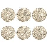 Lieferumfang: 6 Stück Zeller Platzset \'Cut Out\', 6er Set, PVC, rund, Gold ca. Ø 38 cm