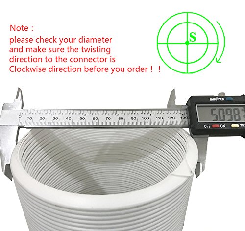 JOYOOO 1.5M Länge PVC Abluftschlauch Luftschlauch flexibel für mobile Klimageräte (Ø 13cm) - 3