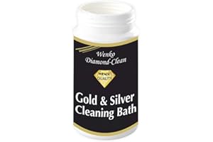 MAXIMEX WENKO 3085610500 Diamond Clean środek do czyszczenia złota i srebra, w zestawie sitko do nurkowania, środek do czyszczenia biżuterii, środek do czyszczenia biżuterii, 7 x 14 x 7 cm, wielokolorowa