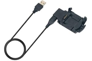 Laddare kompatibel med Garmin Fenix 3/Fenix 3 HR sportklocka, laddklämma med USB-laddkabel – 100 cm – fitnessspårare tillbehö