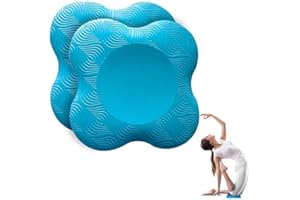 munloo 2 sztuki poduszek na kolana do jogi, antypoślizgowe ochraniacze na kolana, zestaw mat odpornych na zużycie, chroni kolana, dłonie, nadgarstki i łokcie (niebieskie)