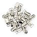 20pcs 11mm Webbing Hook Pacifier Suspender Clips for Craft---Silver