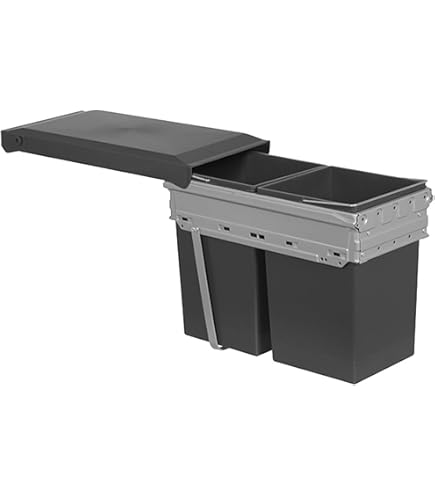 Hailo Abfalleimer Triple XL Mülleimer Einbau 60 Schrank Auszug Abfalltrennsystem