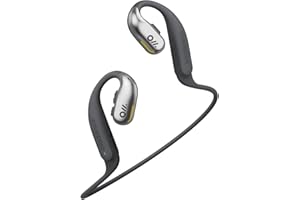 Oladance OWS Sports Open-Ear Headphone, 15 Hours Open Wearable Stereo Bluetooth Earphones IPX8 Waterproof for Running Cycling Workout Gym, Wireless Bluetooth 5.1 Compatible iPhone and Android Silver