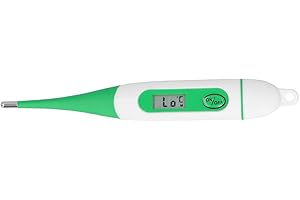 JERSS Thermomètre pour Animaux Thermomètre Numérique LCD Facile à Lire à Haute sensibilité pour Chevaux pour Moutons pour Bovins