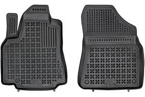 Car Lux AR02572 - Alfombras Alfombrillas Delanteras de Goma Tipo cubeta 3D a Medida para Peugeot Partner 2 II Desde 2008-