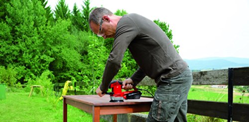 Einhell Schwingschleifer TE-OS 2520 E (250 W, 115×230 mm, Drehzahlanpassung, Absaugadapter, Klett-Schleifpapier P120, Koffer) - 11