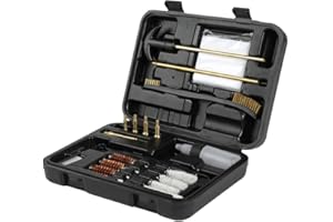 MOCNT Kit di Pulizia per Pistola Fucile Pulizia Le Spazzole per Mocio Caccia Softair Fucile la Pistola Attrezzi Tubo Mocio per Pulire Spazzola .22/.357/.38/9mm/.40