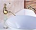 Produktbild Gyps Faucet Waschtisch-Einhebelmischer Waschtischarmatur Badarmatur Die Jade Ziehen Wasserhahn Messing Antik Badezimmer Waschbecken - Große Goldene Becken von Warmen und Kalten Waschbecken Tabelle B