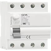 GEYA Type A Electromagnetic Residual Current Circuit Breaker ELCB RCD RCCB Pulsating Residual Current Detection (4P-40A-100mA