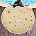 Produktbild Runde Strandtuch Picknickdecke Dicke Tapisserie Mit Quaste Urlaub Picknick Reise Yoga Matte Schwimmen Schal Wrap Sonnenbaden Blätter Camping Gym Sport Handtuch A