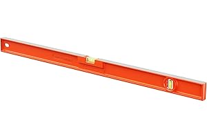 STANLEY FATMAX STANLEY 1-42-252 Niveau Rectangulaire Tmlh 50 cm Fabriqué en France - Aluminium - Léger et Résistant - Fioles Antichocs - 2 Semelles Usinées - Précision +/- 1mm/m