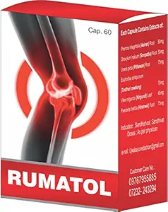 Ujwala Ayurvedashram Rumatol Joint Muscle & Knee Pain Fast Relief Capsule- 60 Cap