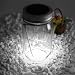 Produktbild Solarglas Solarlampe Solar Laterne 4 LED Licht im Einmachglas Dekolampe Sun Jar Weiß