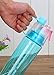 Produktbild Enlegend Sports Kunststoff Cup Spray Cup Wasserkocher Outdoor Wasser Flasche 600 ml (Lake Blue)