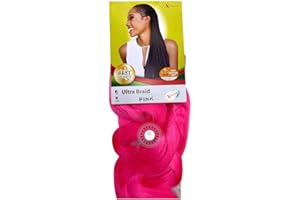 TBL PRO X-PRESSION Ultra Braiding Hair - Original Kanekalon, All Shade Available - 82'' (XP-PINK)