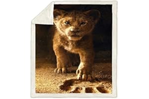 asxcaq Nette König der Löwen Freunde Plüsch Decke Baby Kinder Jungen Kinder Geschenk werfen 150x200cm Schlafsofa Bettdecke Bettwäsche