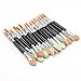 Pinzhi®50pcs Double-ended Disposable Eyeshadow Brush Applicator Dual Sided Oval Sponge Tipped Makeup Tool
