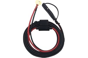 Kabel SAE CTRICALVER SAE, 2-pinowy przedłużacz 16AWG, kabel przyłączeniowy SAE-o-ring z zabezpieczeniem ochronnym 10 A dla bezpieczeństwa