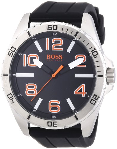 Boss Orange Herren-Armbanduhr XL Big Times Analog Quarz Silikon 1512943 Boss Orange Herren-Armbanduhr XL Big Times Analog Quarz Silikon 1512943