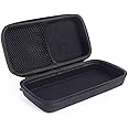 Generic Microphone Storage Box Data Cable Carrying Pouch Cover Portable Travel Electronics Protecting Organizer Case EVA Hard Shell Microphone Cable Box with Mesh Compartment (Black)
