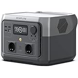 ECOFLOW Centrale Elettrica Portatile RIVER 2 MAX, Batteria LiFeP04 da 512Wh/ ricarica rapida in 1 ora, Uscita fino a 1000W, G