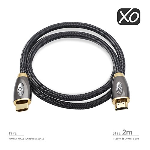 XO HDMI-Kabel, (2 m, V 1.4, 15,2 Gbit/s, 1080p, vergoldete Kontakte) - 2