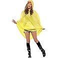 Smiffys Duck Party Poncho, Yellow with Drawstring Bag, Party Poncho Fancy Dress, Adult Dress Up Costumes