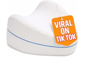 Contour Legacy Leg & Knee Foam Support Pillow - Soothing Pain Relief for Sciatica, Back, Hips, Knees, Joints - As Seen on TV