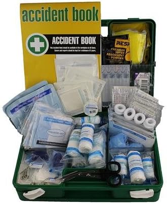 Premium BS-8599-1 BSi Compliant Large Workplace Home Office First Aid Kit In Deluxe Case