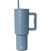 Simple Modern 40 oz Saplı ve Hasır Kapaklı Bardak | Yalıtımlı Bardak Yeniden Kullanılabilir Paslanmaz &Ccedil;elik Su Şişesi Seyahat