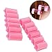 Produktbild TIANOR 12 Stück magische Schlafwickler Schwamm Schaumstoff Kissen Haar Styling Rollers Lockenwickler Twist Werkzeug Salon Rosa Schaumstoffwickler
