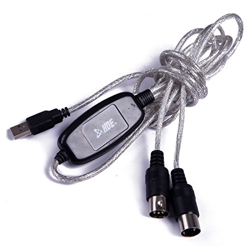 SODIAL(Wz.) USB MIDI Kabel Konverter PC zu Musik Tastatur Windows Win Vista XP, Mac OS - 5