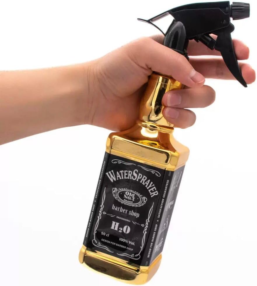 500 ml Profesyonel Kuaför Suluğu | Yüksek Kaliteli Valf Sistemi ile İthal Su Püskürtme Şişesi | Berber ve Kuaför Kullanımı İçin Dayanıklı Sprey Saç Nemlendirme Şişesi