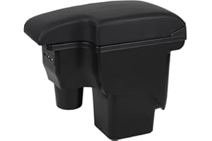 YJYWZH Apoyabrazos para Focus 2 MK2 2005-2011 Caja de almacenamiento de doble capa con 3 puertos USB