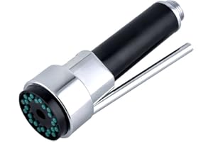 INCHANT Modern Bathroom Kitchen Sink Faucet Pull Out Down Spray Head Universal 1/2-Inch Fitting Faucet Head Replacement Part,Chrome Finish