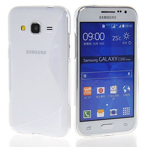 Funda para SAMSUNG GALAXY CORE PRIME G360F GEL TPU Dise  o S-Line Color TRANSPARENTE